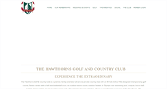 Desktop Screenshot of hawthornscountryclub.com